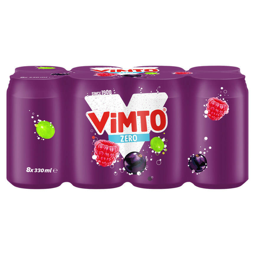 Vimto Zero Cans Fizzy & Soft Drinks ASDA