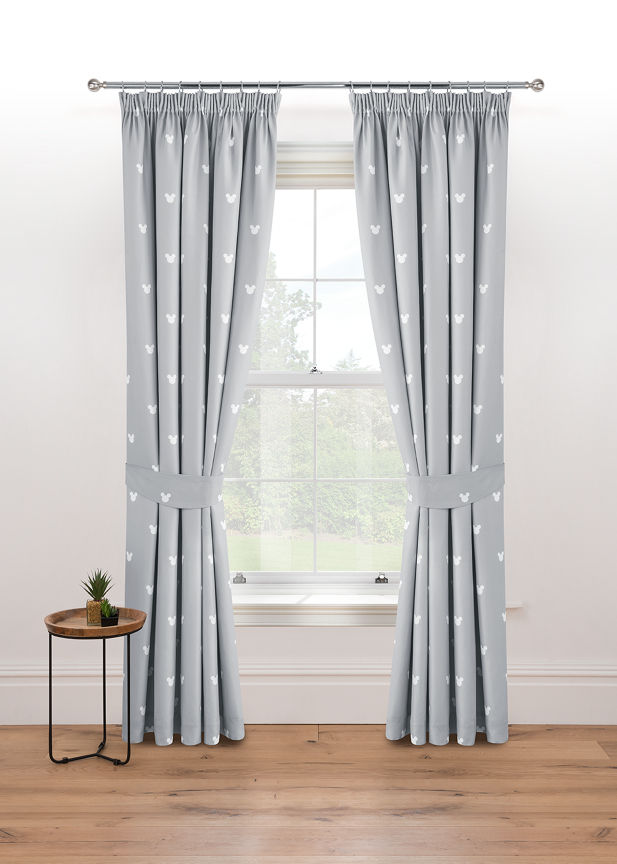 George Home Disney Mickey Mouse Blackout Pencil Pleat Curtains - McGrocer