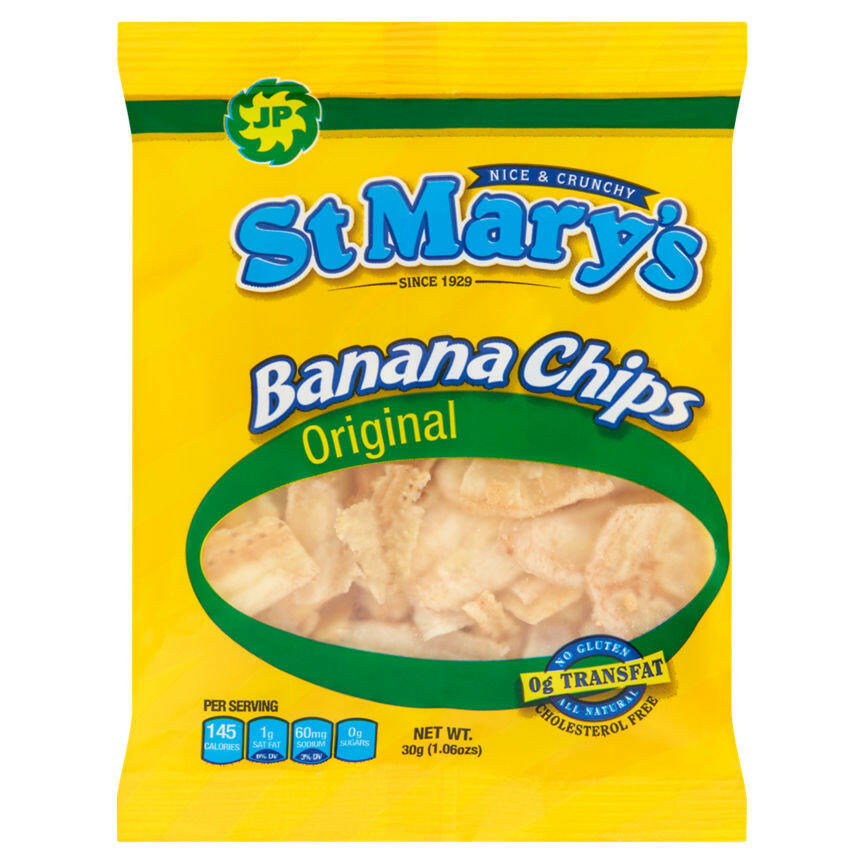 St Mary's Banana Chips Original 30g GOODS ASDA