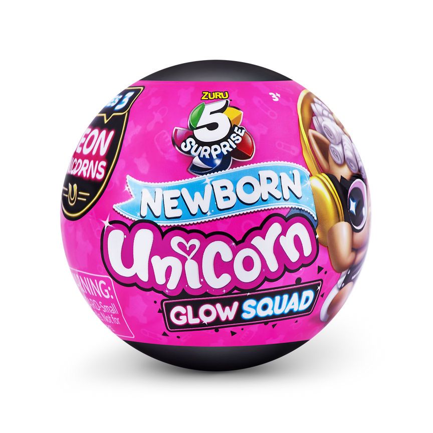5 Surprise Newborn Unicorn Glow Squad Collectable (Age 3+ Years) - McGrocer