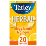 Tetley Herbal Zingy Lemon & Ginger Tea Bags x20 GOODS ASDA