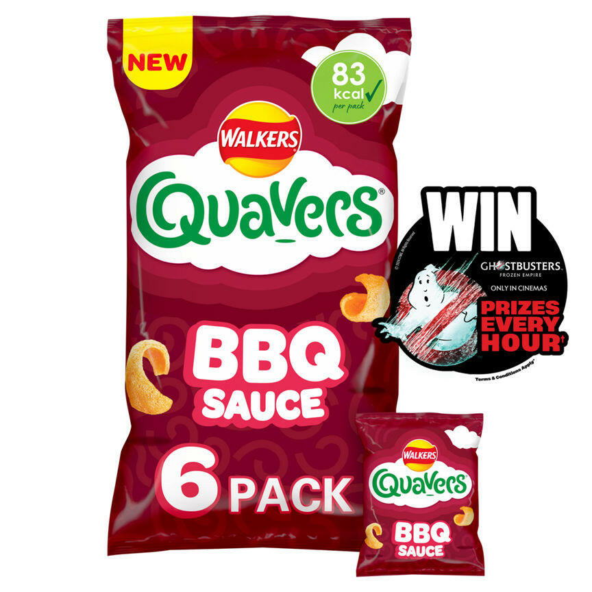 Walkers Quavers BBQ Multipack Crisps GOODS ASDA