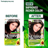 Garnier Nutrisse Ebony 3 Darkest Brown Permanent Hair Dye