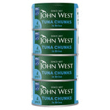 John West Tuna Chunks in Brine MSC 4x125g 102g drained
