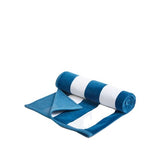 MS Pure Cotton Striped Sand Resistant Beach Towel One Size Navy