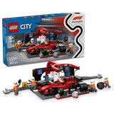 LEGO City Formula F1 Pit Stop Pit Crew with Ferrari Car 60443 6