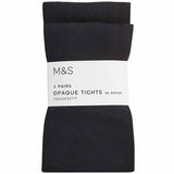 MS Girls Denier School Tights 4-5 Years Black