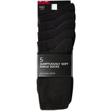 MS Womens Socks Sumptuously Soft Black Size 3-5