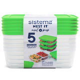Sistema Nest It Meal Prep Containers