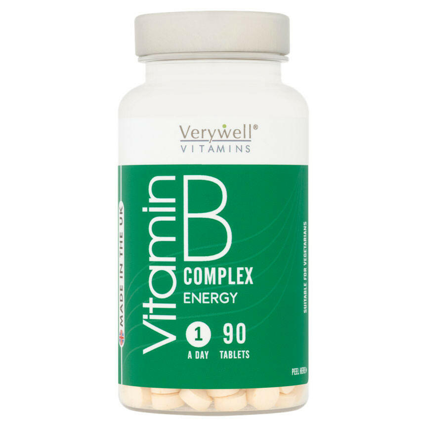 Verywell Vitamin B Complex Energy 1 A Day 90 Tablets GOODS ASDA