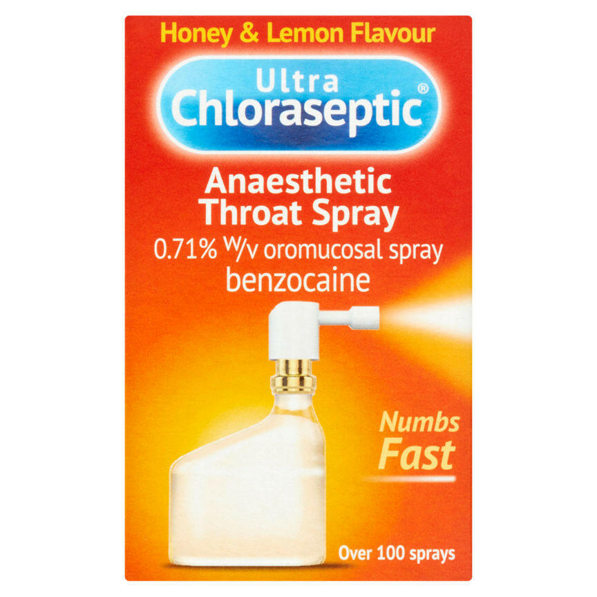 Ultra Chloraseptic Anaesthetic Throat Spray Honey & Lemon Flavour GOODS ASDA
