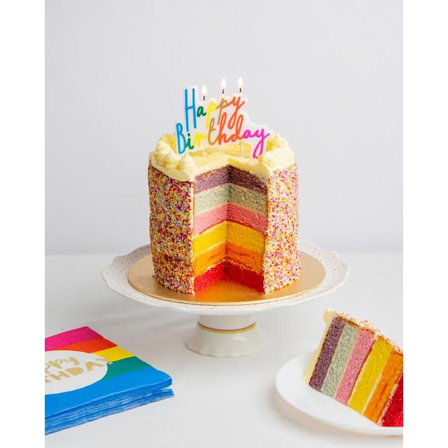 Talking Tables Rainbow Happy Birthday Napkins 20 per pack GOODS M&S