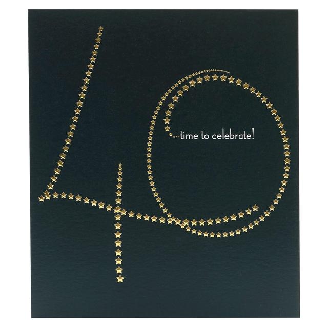 Time To Celebrate 40th Birthday Card GOODS M&S