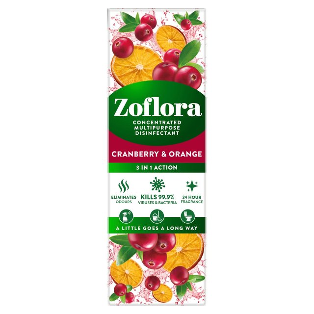Zoflora Concentrated Disinfectant Cranberry and Orange 250ml GOODS M&S