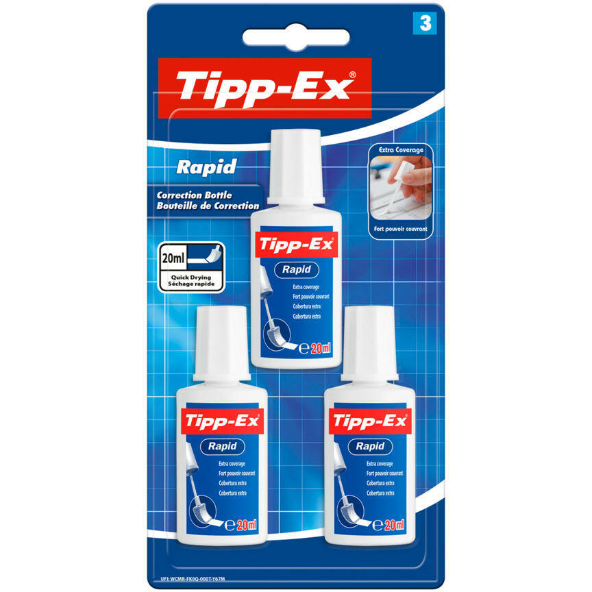 Tipp-Ex Tipp-Ex Rapid 3Pk GOODS ASDA