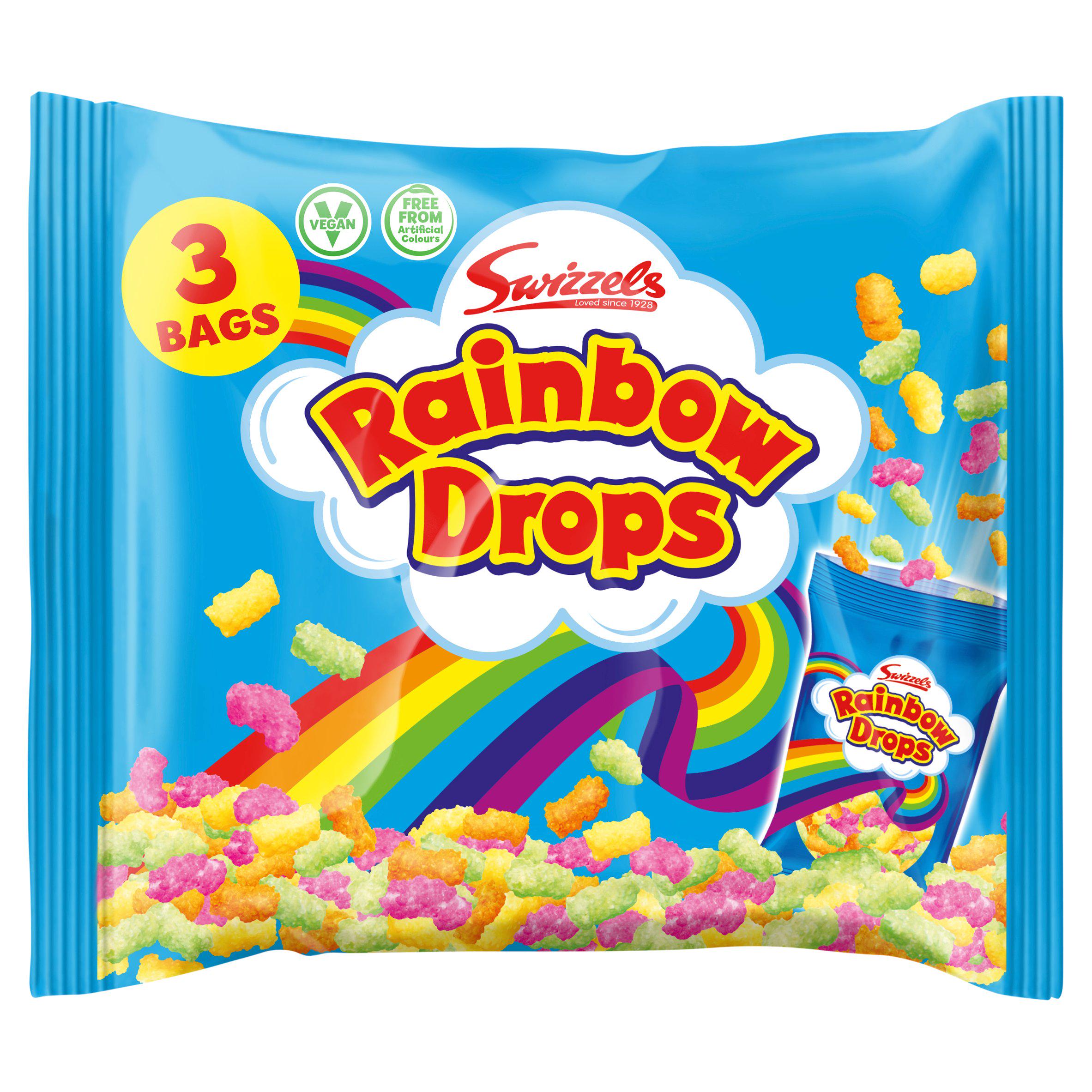 Swizzels Rainbow Drops Bags 96g x3 GOODS Sainsburys