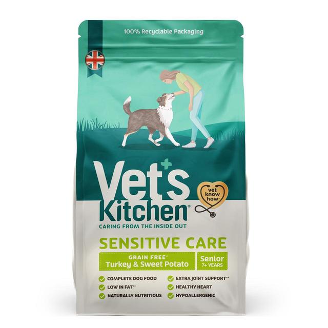 Vet's Kitchen Grain Free Senior Dry Dog Food Turkey & Sweet Potato 1kg GOODS M&S