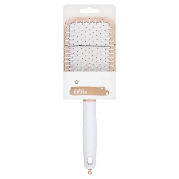 Superdrug Paddle Brush in Gold GOODS Superdrug