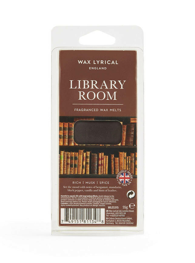 Wax Lyrical Wax Lyrical Waxmelt LIBRARY ROOM GOODS ASDA