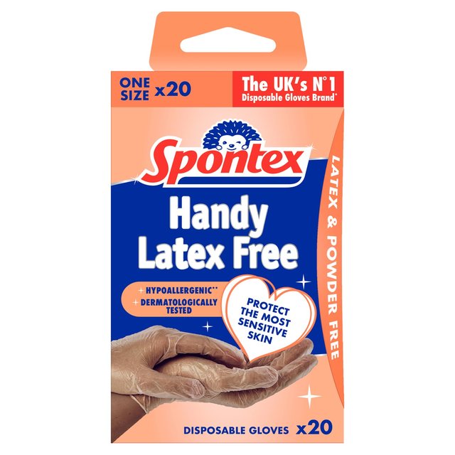 Spontex Sensitive Vinyl Disposable Gloves 20 per pack GOODS M&S
