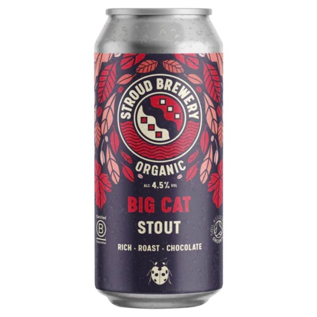 Stroud Brewery Big Cat Organic Stout 440ml GOODS M&S