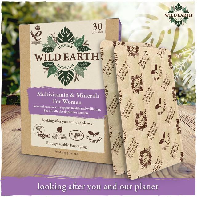 Wild Earth Multivitamins & Minerals for Women 30 per pack GOODS M&S