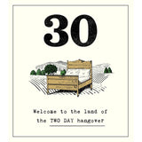 Two Day Hangover 30th Birthday Card GOODS M&S