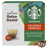 Starbucks by Nescafe Dolce Gusto Single Origin Colombia Medium Roast Espresso Coffee Pods 12 Capsules GOODS ASDA