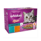 Whiskas 1+ Adult Wet Cat Food Pouches Surf & Turf Duo in Jelly 12 x 85g GOODS M&S