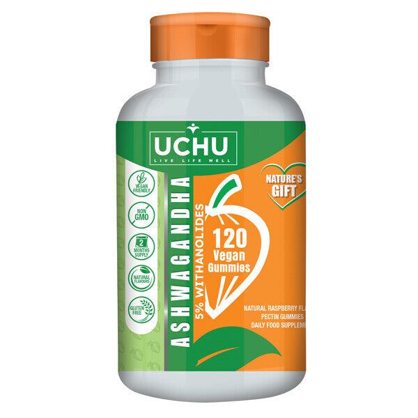 UCHU 120 X Ashwagandha Gummies 5% Withanolides - Vegan GOODS Superdrug