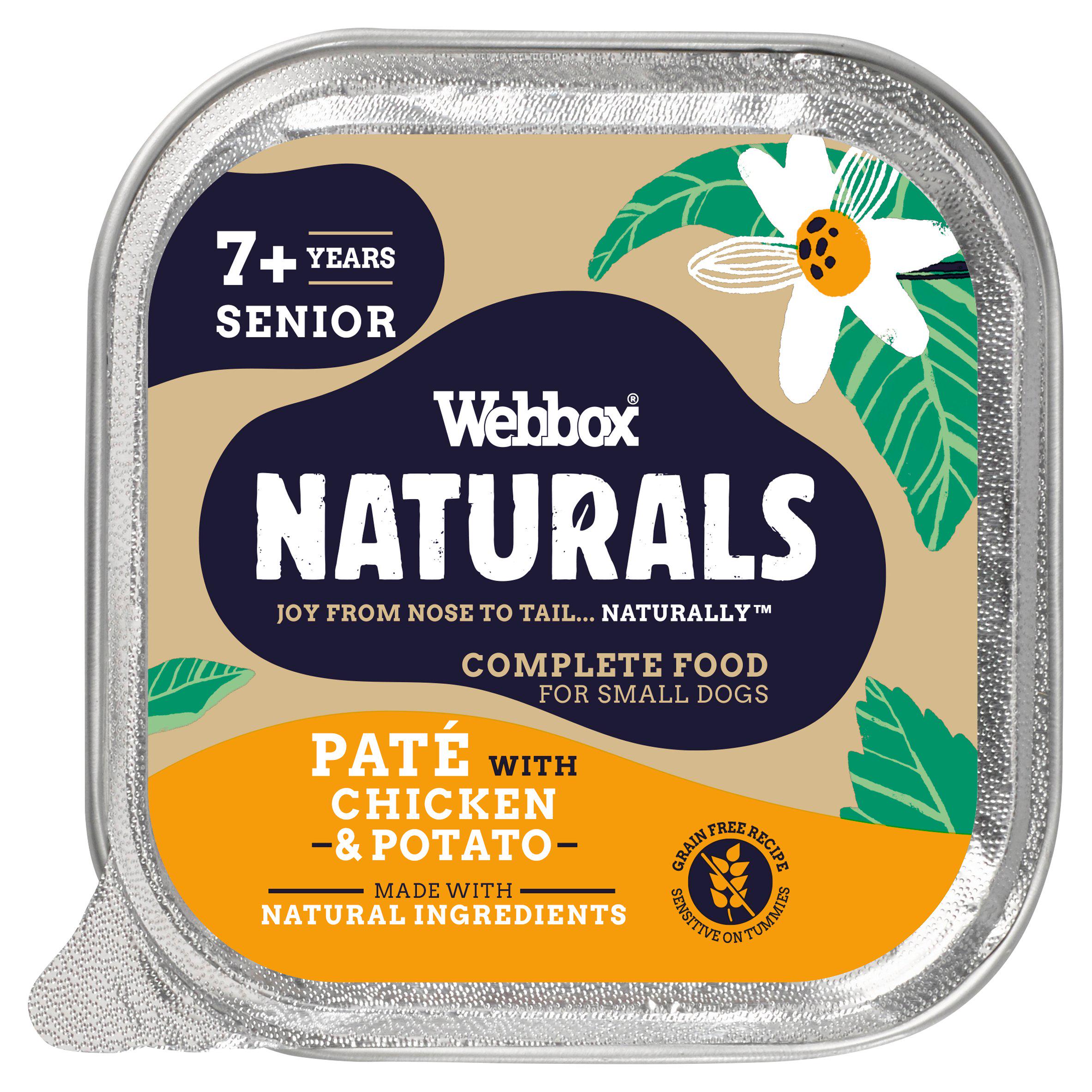 Webbox Naturals Senior Pate with Chicken & Potato Wet Dog Food 150g GOODS Sainsburys