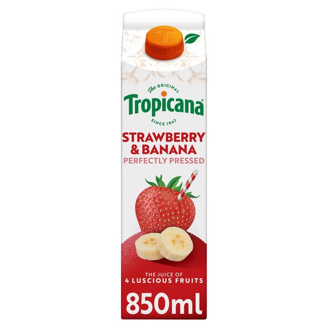 Tropicana Strawberry & Banana Fruit Juice 850ml GOODS M&S
