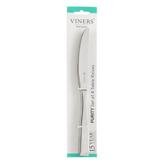 Viners Everyday Purity 4 Piece Table Knife Set 4 per pack GOODS M&S
