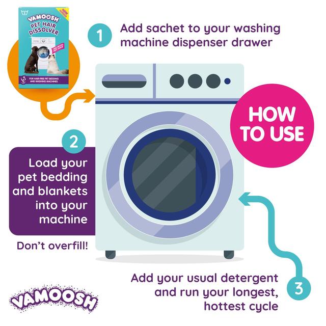 Vamoosh Pet Hair Dissolver 3 x 100g GOODS M&S