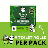 The Cheeky Panda Luxury Quilted Sustainable Bamboo Toilet Tissue 9 per pack GOODS M&S