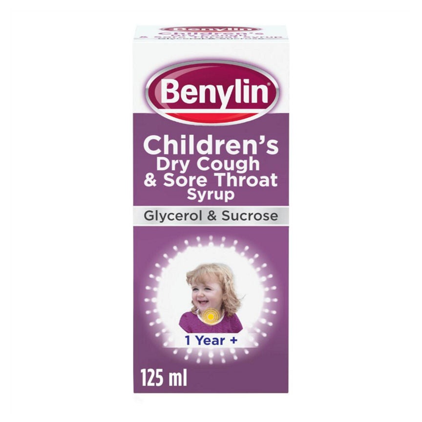 Benylin Children's Dry Cough & Sore Throat Syrup 1+ Year - McGrocer