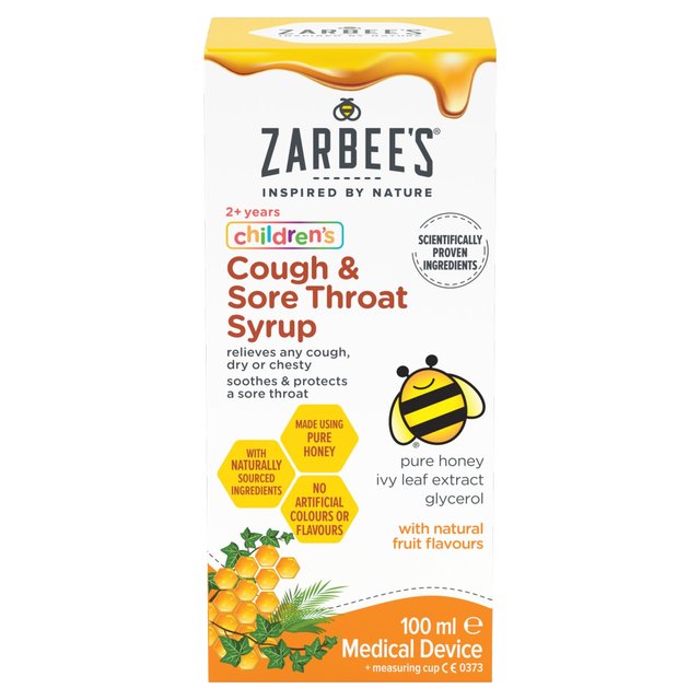 Zarbee's Children's Cough & Sore Throat Syrup 100ml GOODS M&S