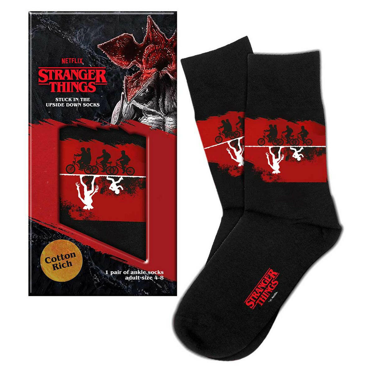 Stranger Things 'In The Upside Down' Pair Of Ankle Socks GOODS Boots