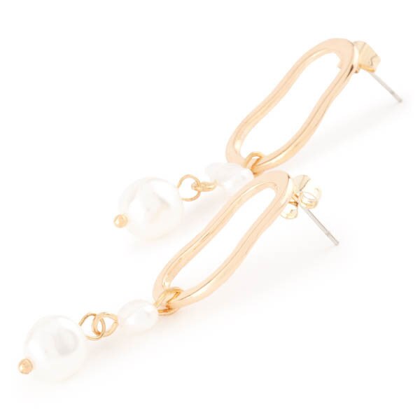 Superdrug Studio Textured Faux Pearl Drop Earrings GOODS Superdrug