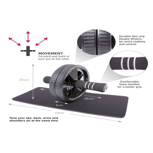 66fit Ab Roller Wheel With Kneel Pad - McGrocer