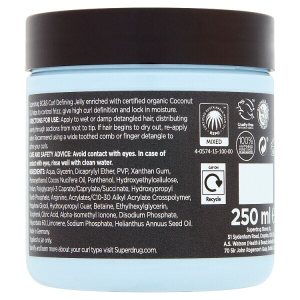 Superdrug Coconut Curl Defining Styling Jelly GOODS Superdrug