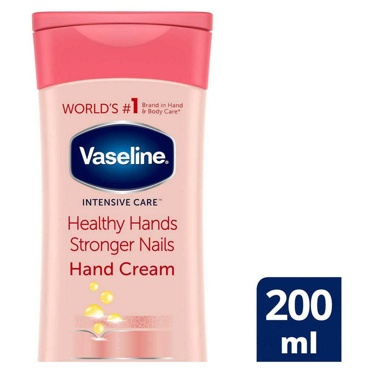 Vaseline Intensive Care Hand Cream Healthy Hands Stronger Nails 200ml GOODS Boots