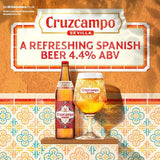 Cruzcampo Lager Beer Single Bottle 660ml - McGrocer