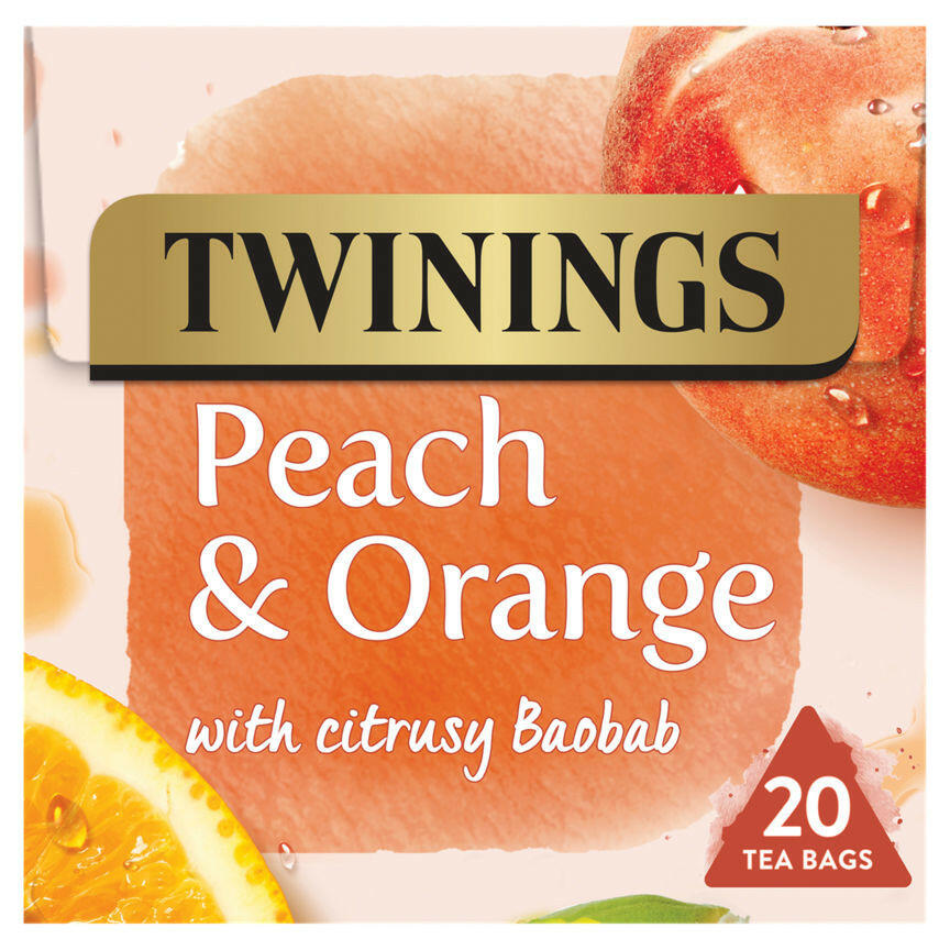 Twinings Peach & Orange Tea 20 Tea Bags GOODS ASDA