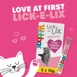 Webbox Lick-e-Lix with Salmon Yoghurty Cat Treats 5 x 15g GOODS M&S
