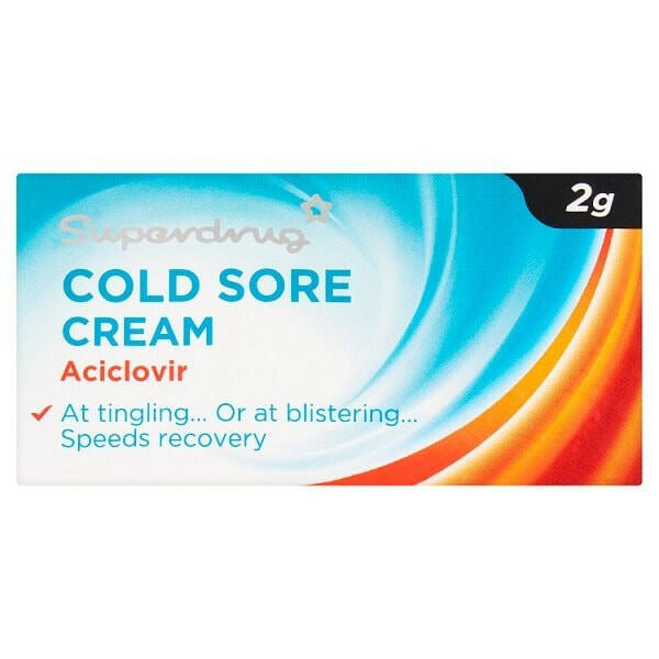 Superdrug Cold Sore Cream 2g GOODS Superdrug