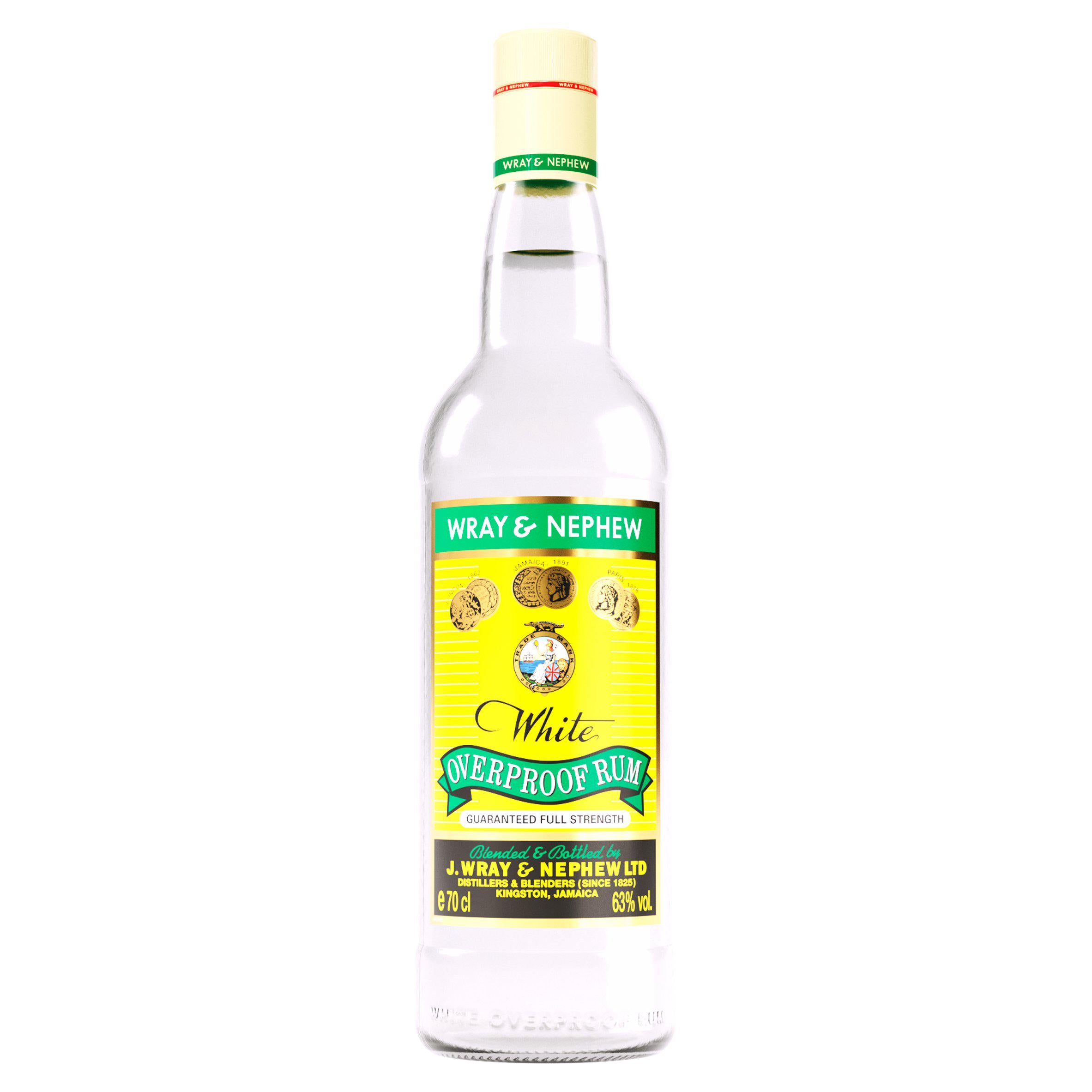 Wray and Nephew Rum, 63% ABV - White Overproof Jamaica Rum 70cl All spirits & liqueurs Sainsburys