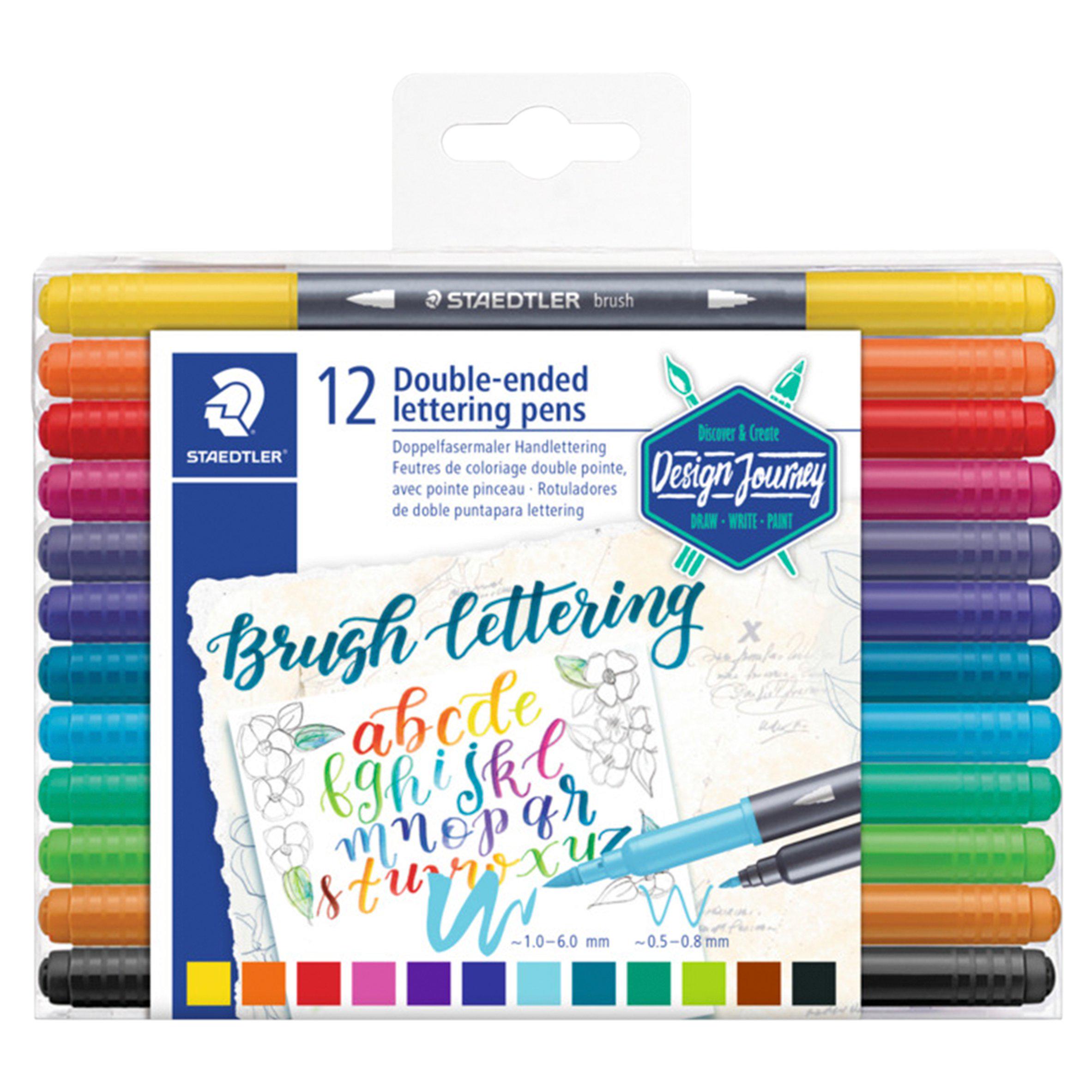 Staedtler Double Ended Lettering Pens 12pk GOODS Sainsburys