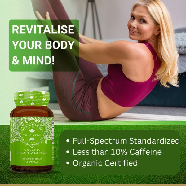 True Veda | Organic Green Tea Extract | 60 Caps GOODS Superdrug