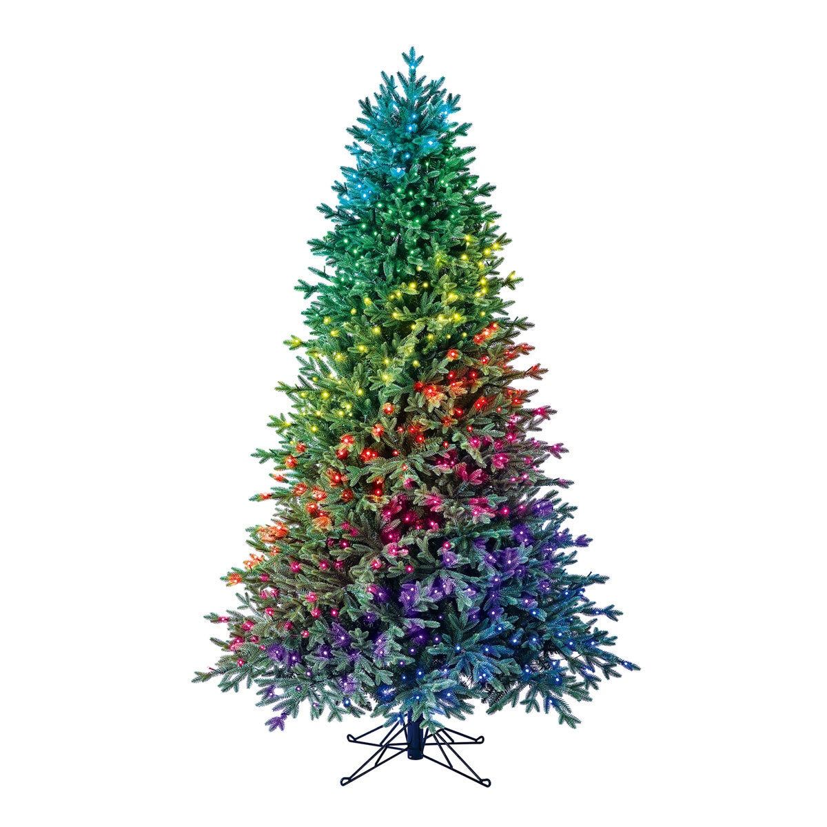 7ft 6 Inches (2.2m) Christmas Tree With 600 Twinkly RGB LED Lights - McGrocer
